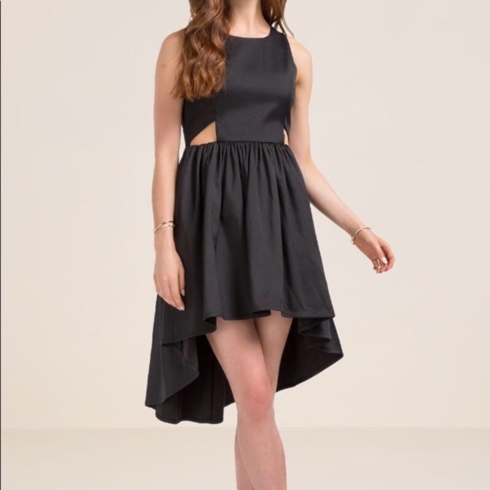 Francescas black high low dress